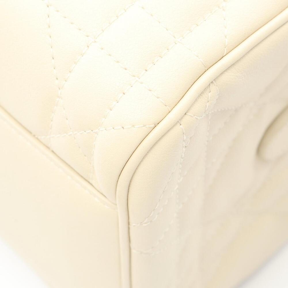 Dior Handbag Leather Cannage Groove White - Picture 5 of 5